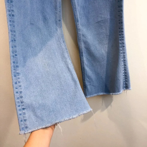 Rag & Bone Light Wash High Rise Straight Leg Cropped Designer Denim Jeans 25 - Picture 3 of 10